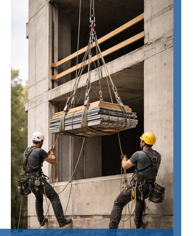 Подъем материала на этаж веревками в Ростове-на-Доне от 1564 р. | ВЫСОТНИК-Рст