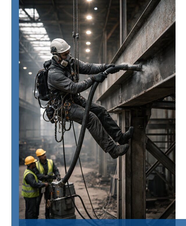 Обеспыливание конструкций в цехах промышленного производства в Ростове-на-Доне