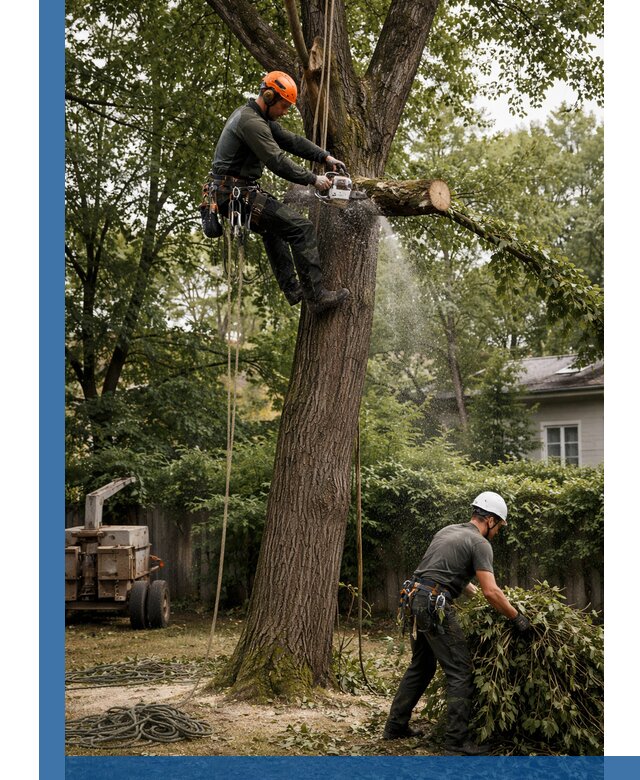 Кронирование деревьев в Ростове-на-Доне, безопасная высотная обрезка
