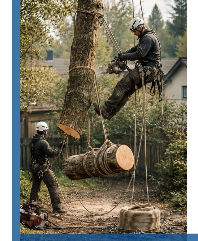 Валка деревьев частями в Ростове-на-Доне, безопасно и аккуратно