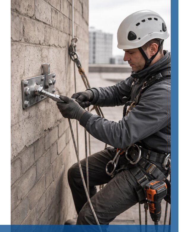 Установка анкерных точек в Ростове-на-Доне от 3650 р. | ВЫСОТНИК-Рст